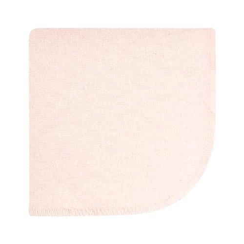 Image of Hudson Baby Unisex Baby Flannel Cotton Washcloths, Neutral Pink Floral 12 Pack, One Size