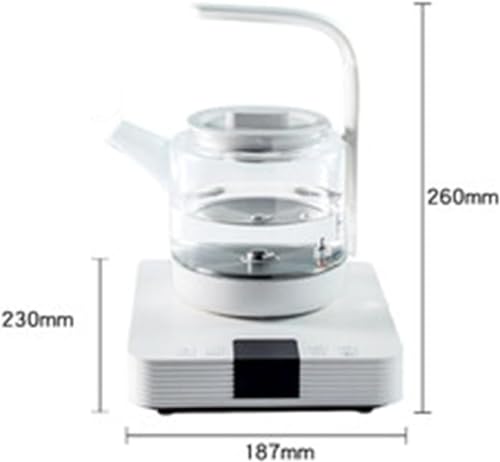 Tetera eléctrica automática 1L vidrio 1200W miniatura 7