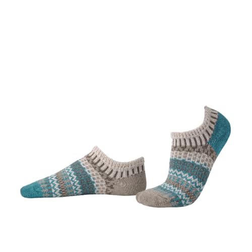 Image of Solmate Socks Women & Men Classic Knit Mismatched No Show Ankle Socks