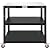 Feasto 3-Shelf Grill Table, Outdoor Pizza Oven Table Grill Cart with Wheels, Large 304 Stainless Steel Outdoor Prep Table Pizza Oven Stand for Grill, Metal Cart on Wheels for for Ooni, Blackstone