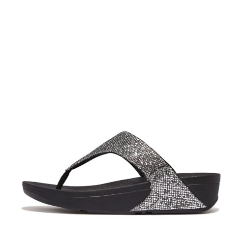 Image of FitFlop Women's LULU Suede Toe-Post Sandals | Lightweight Summer Walking Sandals with Cushioned Comfort, Arch Support & Grip