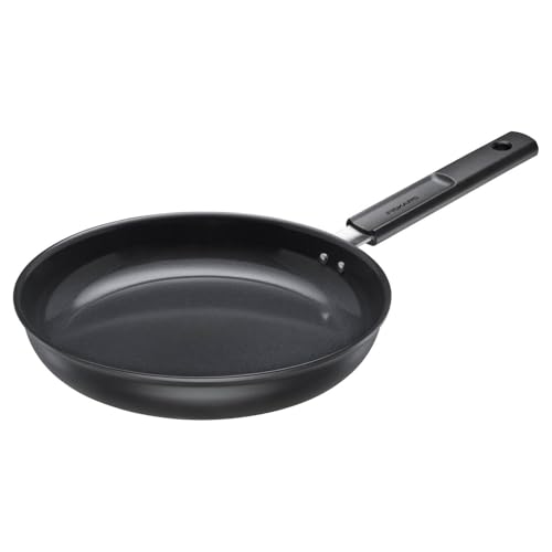 Fiskars PoĂȘle Ă Frire, Hard Face, DiamĂštre 26 cm, Convient pour Tous Types de Feux, RevĂȘtement Anti-AdhĂ©sif, Anti-Rayures, Aluminium/Plastique, Noir, 1075459