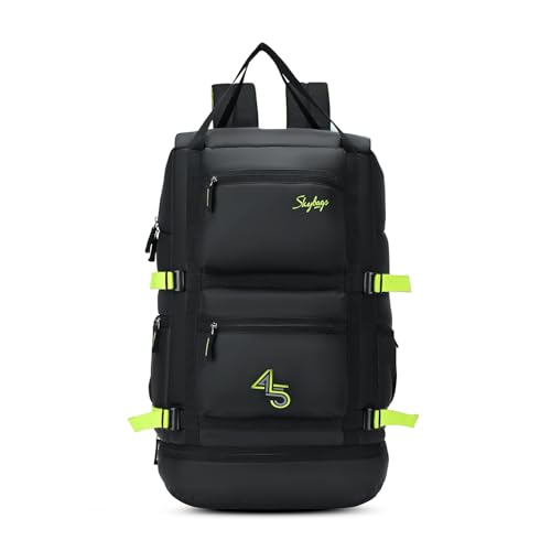 Image of Skybags Ridge V2 45L Weekender Backpack | Premium Polyester | 17-Inch Laptop & Shoe Compartment | Front Access Pockets with Raincover | Travel, Casual & Outdoor Backpack for Men & Women