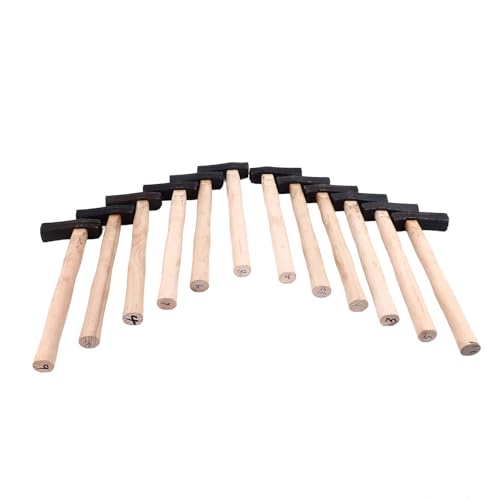 Tyenaza Texturing Hammer, DIY Texturing Hammer Ergonomic Handle Metal Forming Texturing Hammer Tool for Gold Silver Copper Aluminium