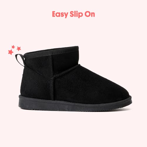 Image of FabKids Girls' Warm Fleece Lined Platform Snow Boots Non-Slip Ankle Winter Boots