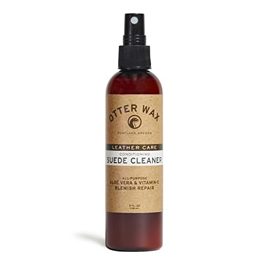 Otter Wax Suede and Nubuck Cleaner - 5 oz - Versatile Blemish Repair and Conditioner – All-Purpose with Aloe Vera and Vitamin C for Delicate Leather – Safe for All Suede and Nubuck Leather