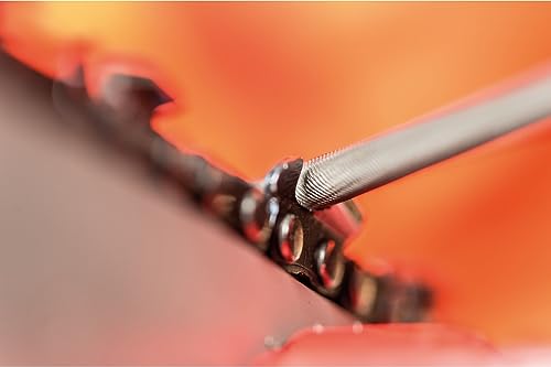 PFERD Kettensägenfeile rund 20.3 cm x 5/81.3 cm Spiralschnitt Classic Line 17047 - zum manuellen Schärfen von Kettensägen