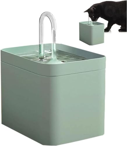 Fuente para beber para gato 1.5L silenciosa verde