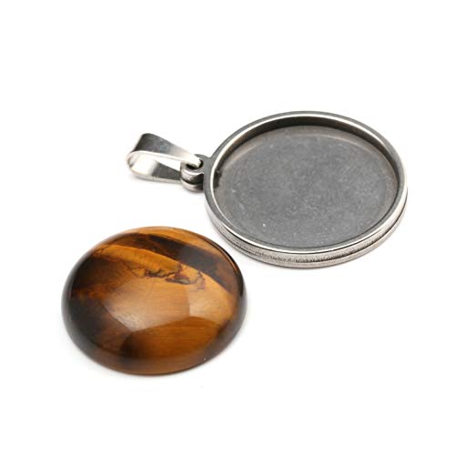 12 Mm Cabochon Beads For Jewelry Making Crystal Quartz Natural Stone Round Random Color Cab Cabochon Beads Crystal Handmake Diy For Jewelry Making Diameter 12 Mm (20Pcs) #TOP6