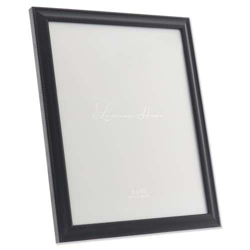 Image of Lawrence Frames Classic Bead Picture Frame, 8x10, Black