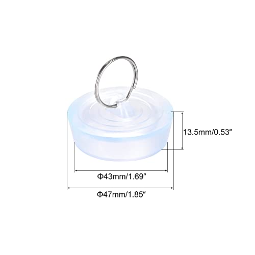 Tapón de fregadero de goma uxcell para baño y cocina miniatura 2