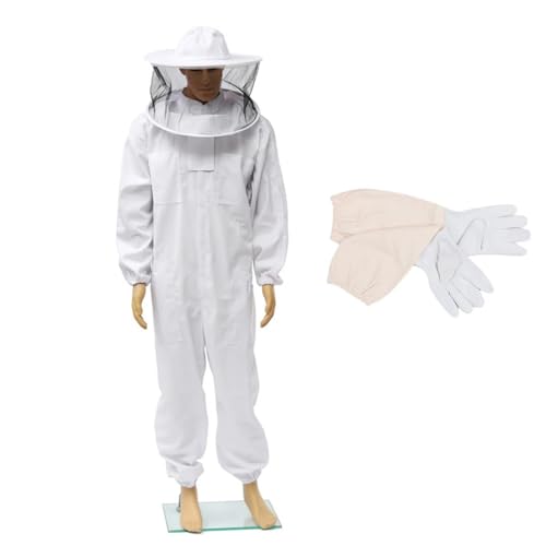 Traje de apicultor profesional XL con sombrero velo y equipo de protección antiabejas