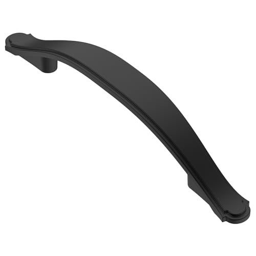 Alzassbg 3-3/4" Matte Black Cabinet Pulls and Handles 10 Pack, AL3028MB