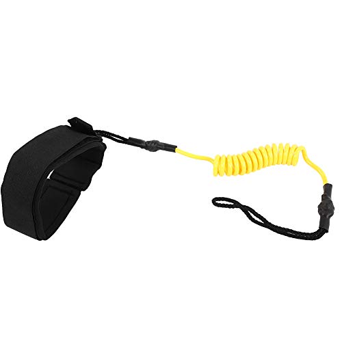 ZJchao Surfboard Leash, Surfing Leash PU Sail Board Leashes with High Strength for Surfboard (Yellow)