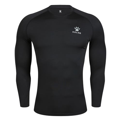 KELME Men's Compression Shirt, Base Layers, Sport Undershirt Pink Large