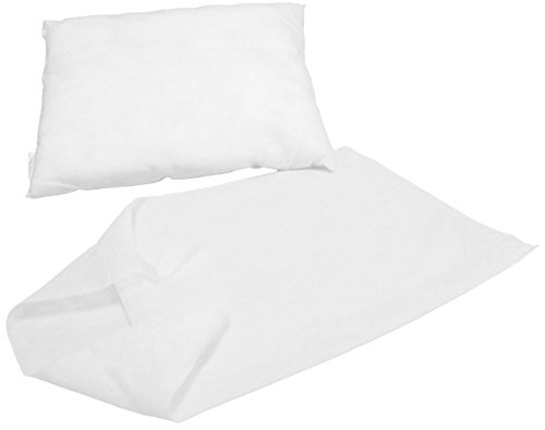 SkinAct Disposable non woven Pillowcase 19" x 30", White (Pack of 40)