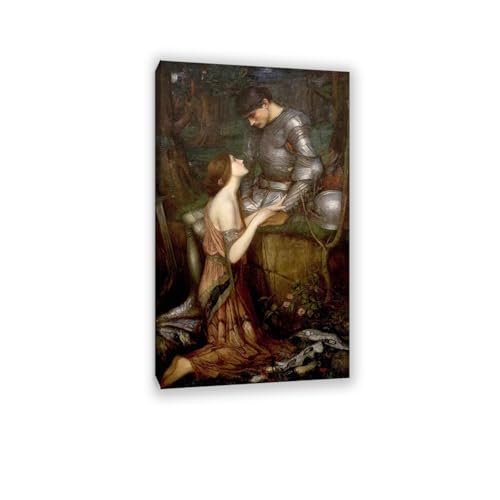 Tableau Lamia de William Waterhouse | Peinture huile sur toile avec cadre 135x80cm