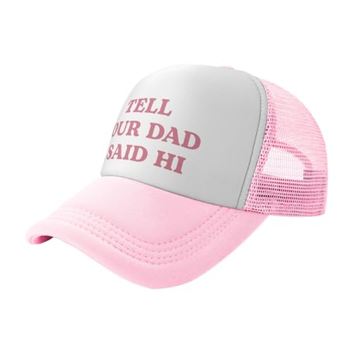Image of Funny Trucker Hats for Women Hot Pink Funny Gag Baseball Cap for Girls Women Men Hat