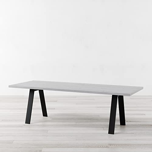 CosyWood Albert Blanc mat Noir (8 places/sans banc)