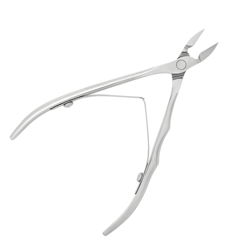 Alicates para cutículas Staleks K-00 para manicura de precisión con estuche de cuero