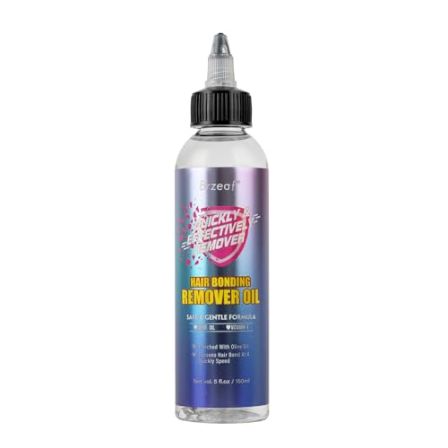 Brzeaf Hair Bonding Remover Oil - Quickly & Effectively Remove Hair Bond Tape-in Hair Glue Remover & Lace Glue Remover Safe & Gentle Formula with Olive Oil & Vitamin E No Residue | 150ml