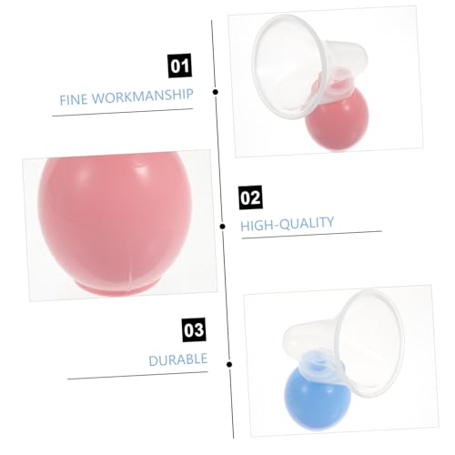 Extractores manuales de leche 2 piezas rosa y azul miniatura 3