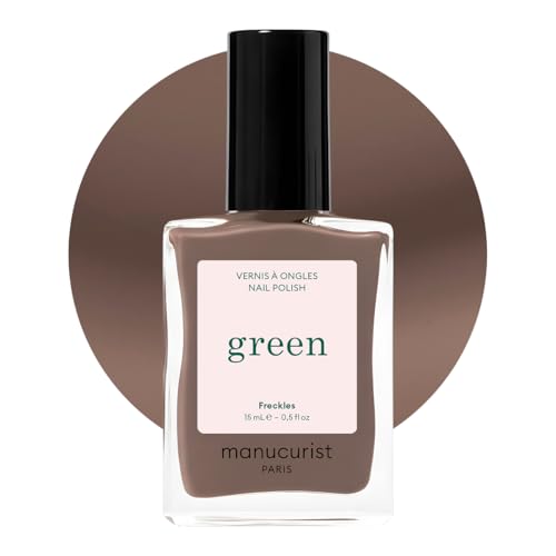 Manucurist Green Vernis à Ongles Marron Freckles - Classique - Effet Manucure Professionnelle - Nail Polish Ongle - 15ml