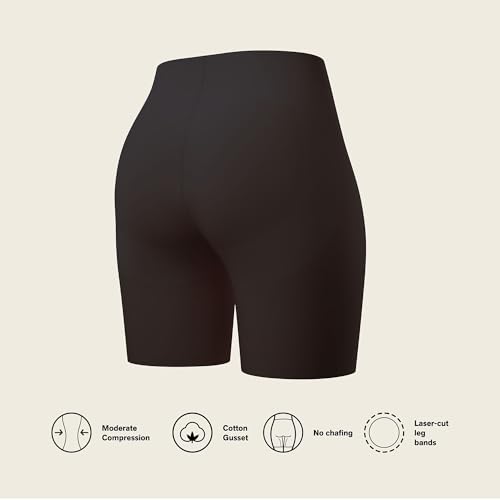 Image of Leonisa InvisiLift Seamless Butt Lifter Shaper Shorts, Moderate Compression Tummy Control Shapewear for Under Dress & Skirts