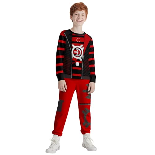 Boys Kids Zombies Character Outfits Tops Trousers Set for Party Playwear