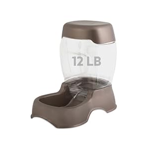 Petmate Pet Cafe Feeder Dog and Cat Feeder Pearl Tan, 12 lb, Made in USA