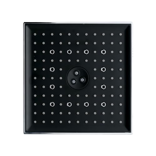 Image of SEABIRD ABS AutoSwitch 8x8 Inch Shower Head | 3 Modes: Rain, Dancing & Mist | Auto Mode Change via ON /OFF Works Only with 3 Bar Water Pressure or Pump | Low Pressure May Cause Single /Mixed Modes