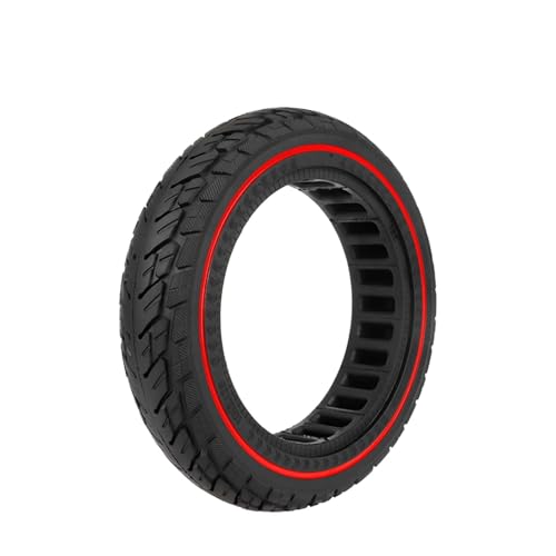 Pneu plein trottinette Xiaomi Ninebot F25 fini les crevaisons roue rouge