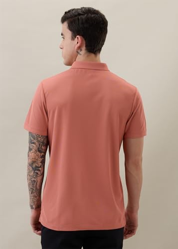 Image of Nostrum Cotton Half Sleeve T-Shirt for Men Boys, Regular Fit, Cherry, Stylish Mens T-Shirts, Polo T Shirt for Man, Collar T Shirts for Men