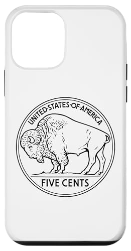 バッファロー ニッケル コイン コレクター 5セント 貨幣学 1913 アメリカ スマホケース iPhone 12 mini 用