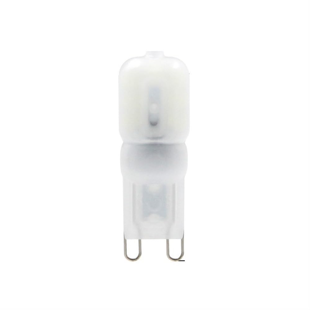 HHF Iluminación del hogar Paquete de 30, Bombilla LED G4/G9 AC220V 2W SMD2835 Bombilla de Foco de lámpara de Cubierta Transparente/lechosa(Cold White,G9 Milky White)