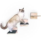 ✔️Stabilität: Die Holzkonstruktion der schwebenden Katzenmöbel ist extrem robust, bis zu 25 kg belastbar und somit auch für mehrere Katzen im Dauerbetrieb problemlos nutzbar.