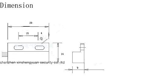 Xin-Sheng 3 Sets Of Mc-38B Nc & No Embedded Magnetic Gap Switch For Door And Window Sensor For Home Security #TOP3