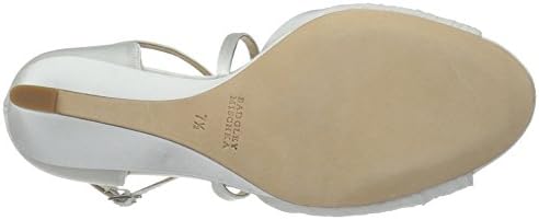 Badgley Mischka Women's Tacey Wedge Sandal, White, 8.5 M US | Image 3