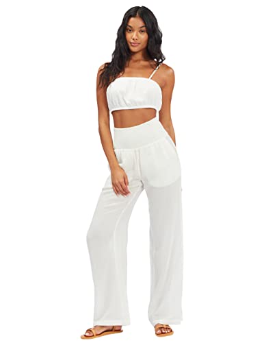 Billabong Women's New Waves Stripe Pant, White, Small