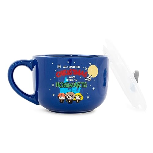 Harry Potter Mug de Cerámica Azul 24 oz con Tapa Vented miniatura 2