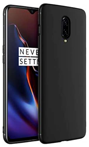Image of Mobile Back Cover Case for Oneplus 6T (Silicone Case|CameraProtection|Black SC1510)