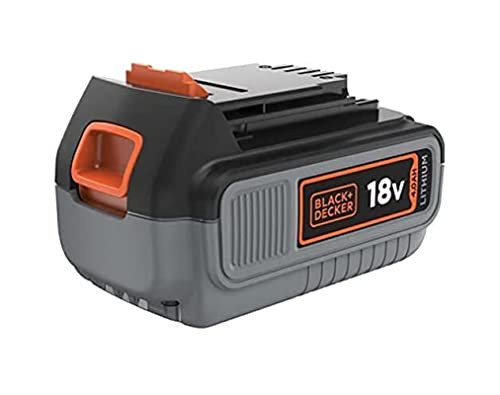 BLACK+DECKER Batterie Lithium 18V 4 Ah, Compatible avec Tous Les Outils 18V BLACK+DECKER, Sans Effet Mémoire, Faible Autodécharge, Pratique, Compacte et Polyvalente, BL4018-XJ