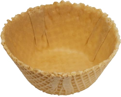 Waffle Bowls for Dessert –80 waffle bowls (10x8 pack) Classic Ice...