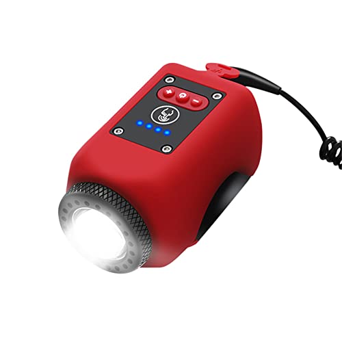 Kadacha 2 in1 Fahrradklingel &Erleuchtung,110dB USB wiederaufladbar Elektrisch Fahrradhupe für Kinder und Erwachsene,wasserdicht IPX5 Fahrradklingel Hupe mit 5 Soundmodi & 4 Lichtmodi für Radfahren Cover