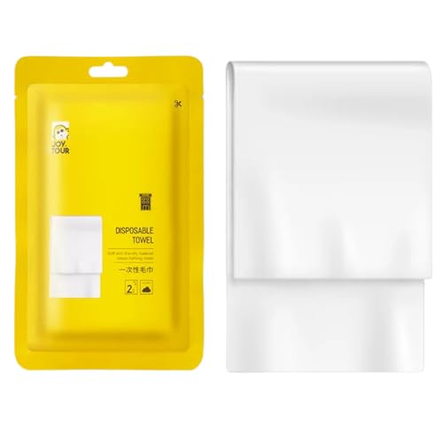 PuraBasis Disposable Bath Towels – 5 Pack Large Portable Towels for Travel, 55 x 27.5 Inches, Soft and Absorbent, Ideal for Camping, Hotels, Spa and Home Use