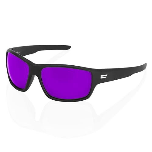 Image of TOROE Eyewear FIELD Wrap Around Sport Sunglasses With Polycarbonate Polarized Lenses, Lightweight TR90 Frame