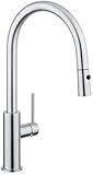 Concinnity 522005NST Single Handle Kitchen Faucet with 1.75 GPM Flow Rate, 140 Degree Spout Rotation, Dual Function Pull-Out Spray and Stainless Steel Construction in Natural Stainless Steel