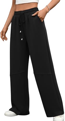 Pantalon de survêtement femme avec poches et taille élastique anti-compression