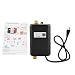 3000W Mini Electric Tankless Instant Hot Water Heater with LCD Display for Home Bathroom Kitchen Washing US Plug 110V (Black)