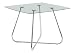 Monarch Specialties , Dining Table Chrome Metal Tempered 40"L